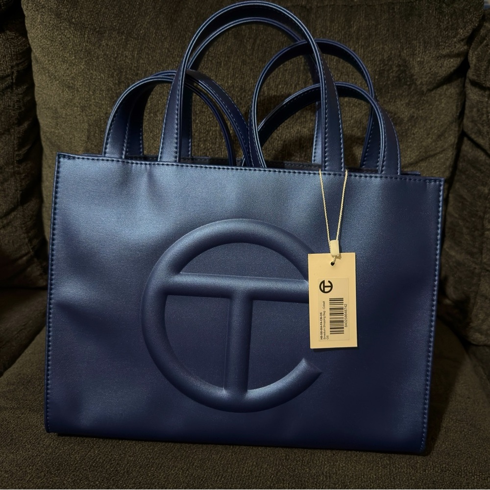 Telfar Shmedium Shopping bag in Cobalt